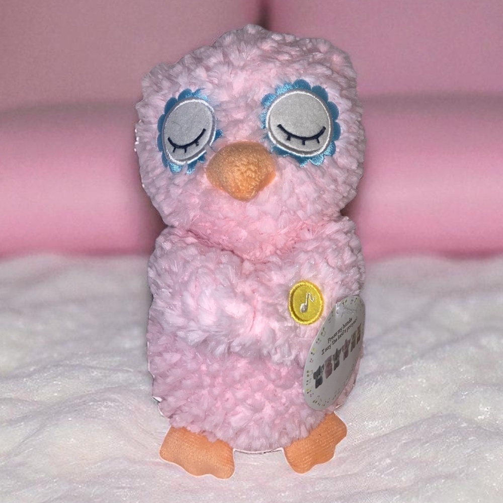 Goffa International corp My Sleeping Buddy Pink Owl Plays the Lords Prayer NWT